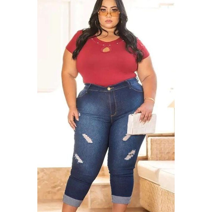 Kit 10 blusas plus size com perola prata.