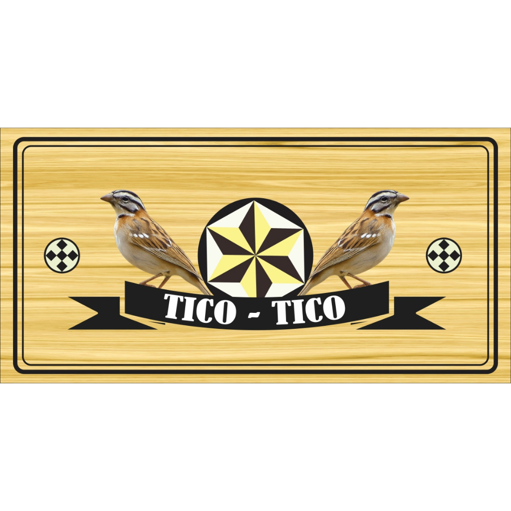 Adesivo fundo de gaiola tico tico