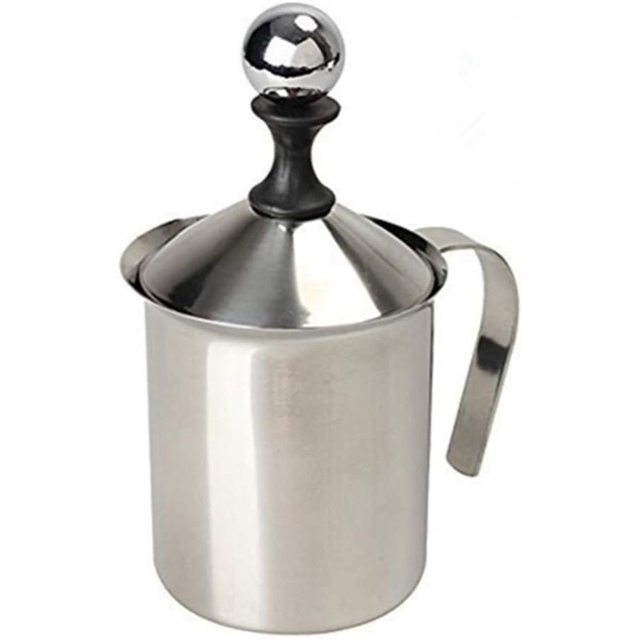 Milk Frother, HomeGoal Stainless Steel Manual Milk Foamer, Handheld Coffee Milk Frothing Pitchers,Manual Operated F