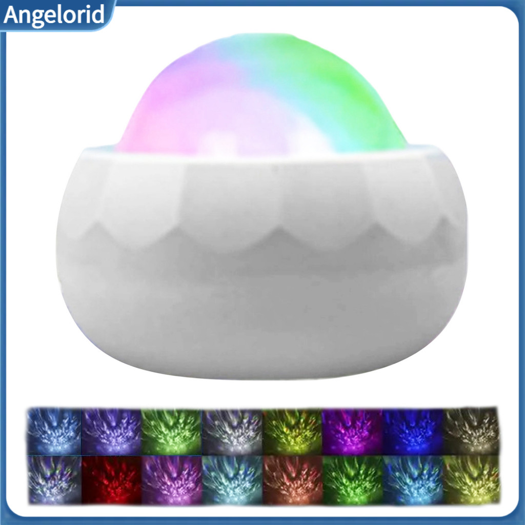 Unique Birthday Gift for Her Water Ripple Projection Lamp Ocean Wave Aurora Projector Light with Remote – 10 Color Nig