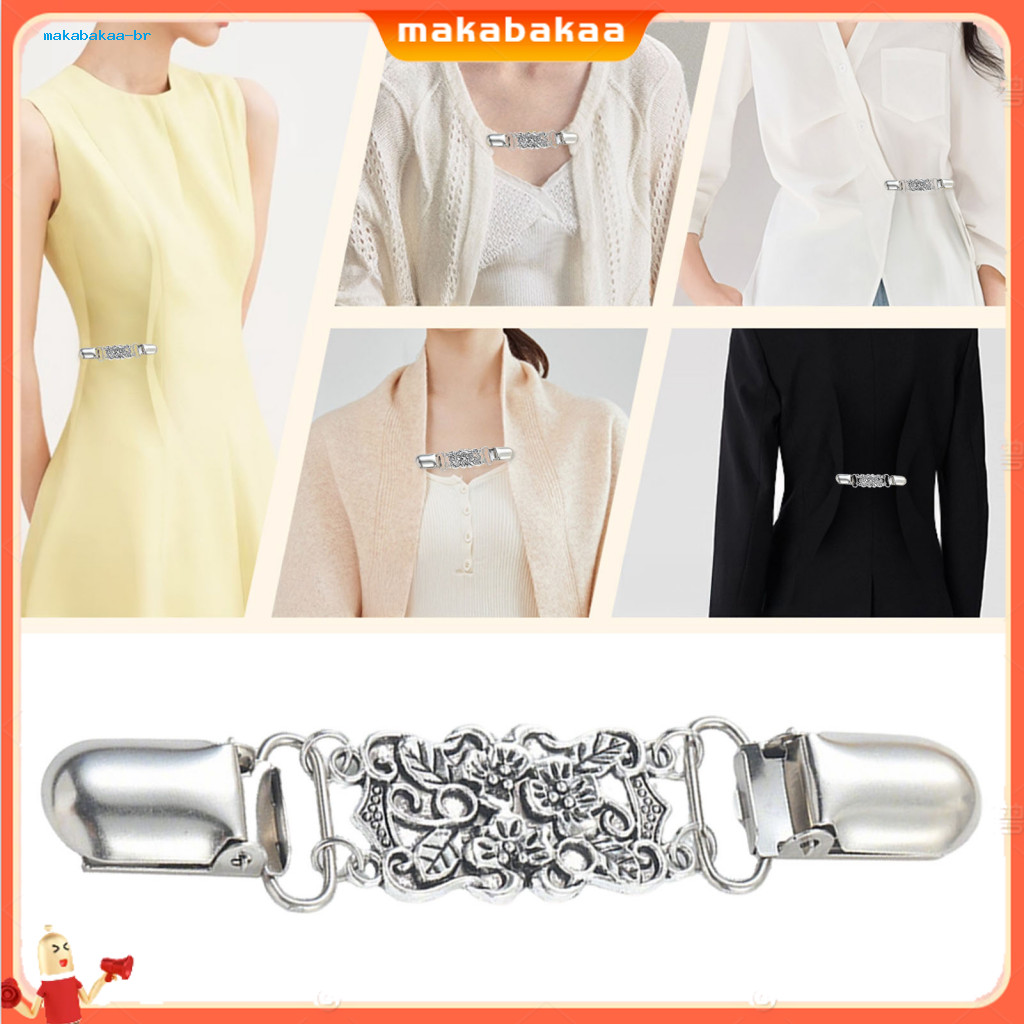 Lightweight Rust-resistant Sweater Clip Belt Cincher Alloy Shirt Jacket Cardigan Scarf Fastener Accessory for Women Men