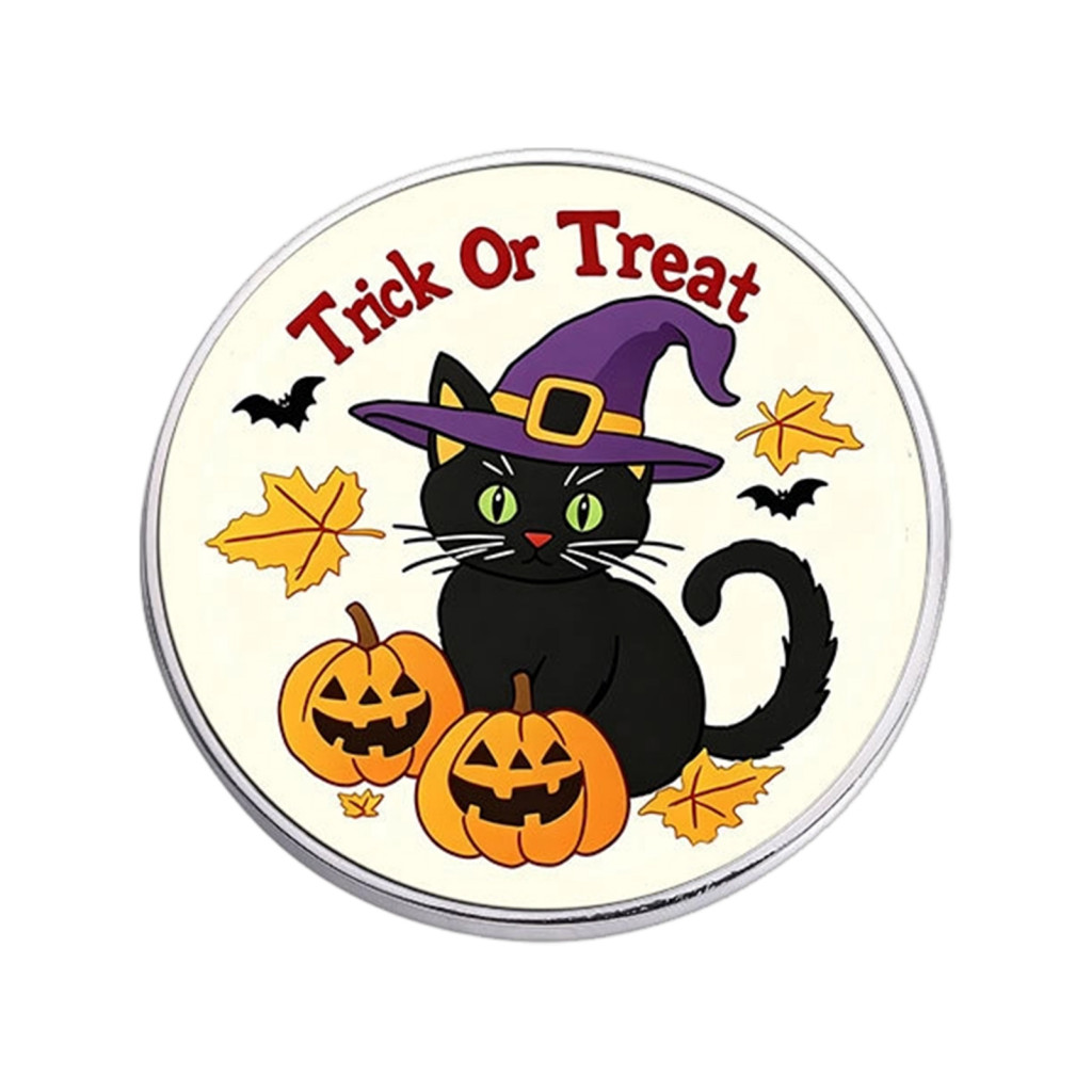 Bandage Patch Brooch Anti-rust Halloween Dark Stitched Doll with Zinc Alloy Round Pin Lightweight Party Accessory for So