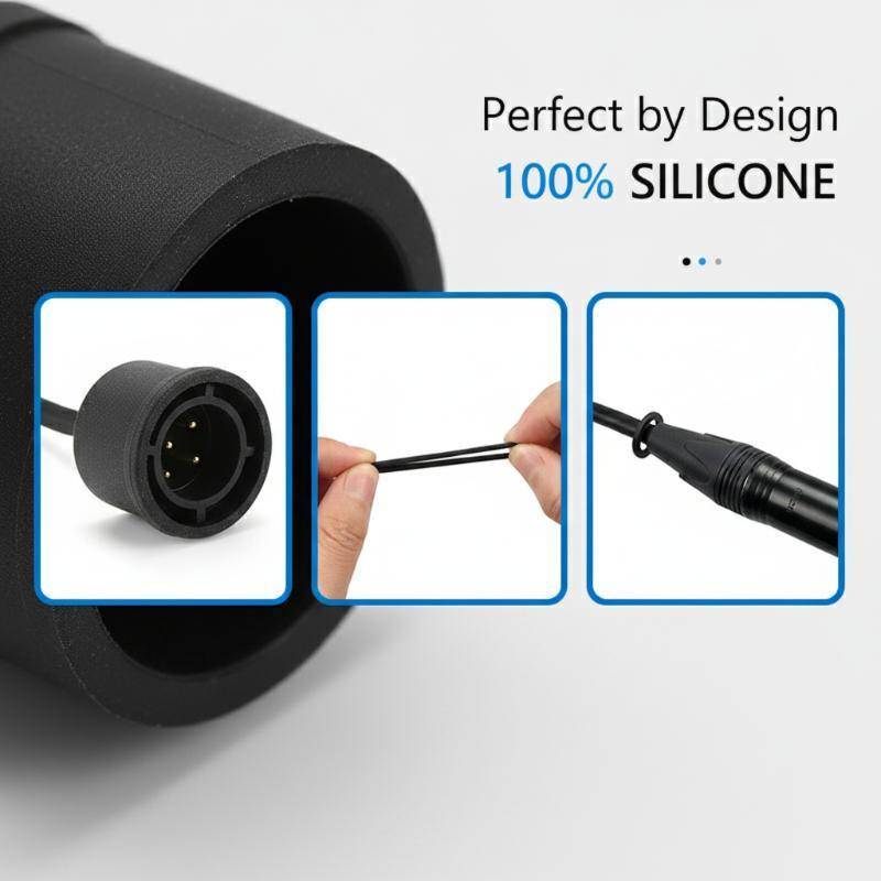 Abongbanghn 2 Peças Capa Protetora Contra Poeira De Silicone Para Plugue De Rede De Energia De Áudio À Prova D'água Tamp