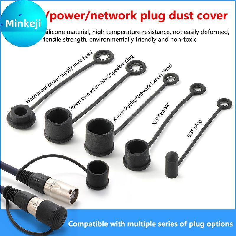 Milleji 2 Peças Capa De Silicone Contra Poeira Para Plugue De Rede De Energia De Áudio Flexível À Prova D'água Tampa De