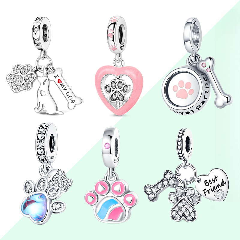 Novo produto S925 prata esterlina pulseira pingente adequado para 3mm pulseira DIY jóias fazendo presente de aniversário