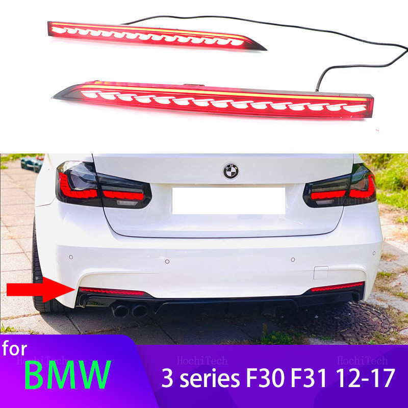 Funções LED Refletor Lâmpada Traseira Nevoeiro Pára-Choques Luz De Freio Para BMW Série 3 F30 F31 2012-2017 Sinal De Vol