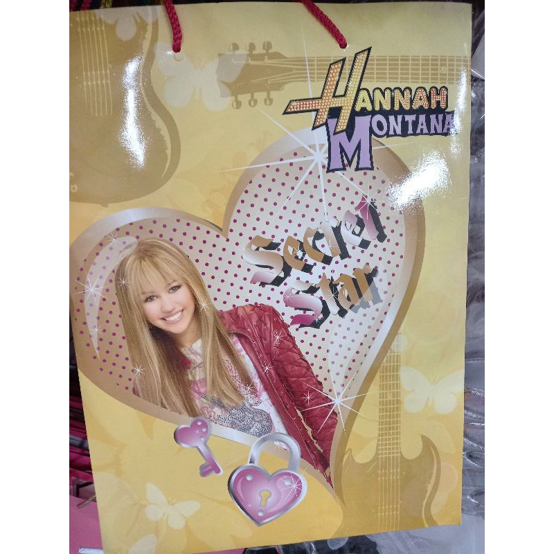 Sacola Bolsa da Hannah Montana - Miley Cyrus - anos  2000 raro vintage