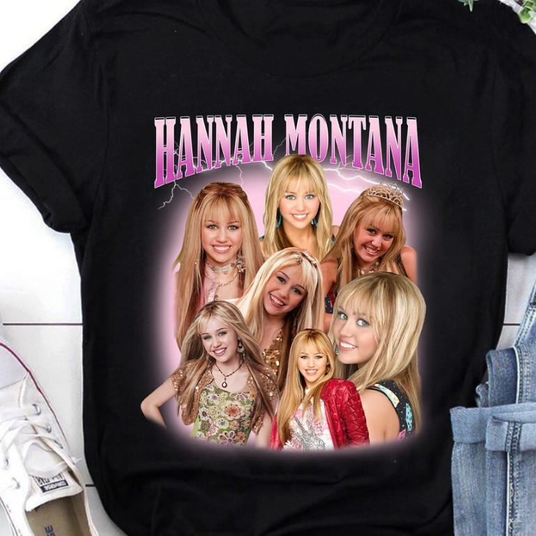 Camiseta Unissex Algodão Hannah Montana Vintage