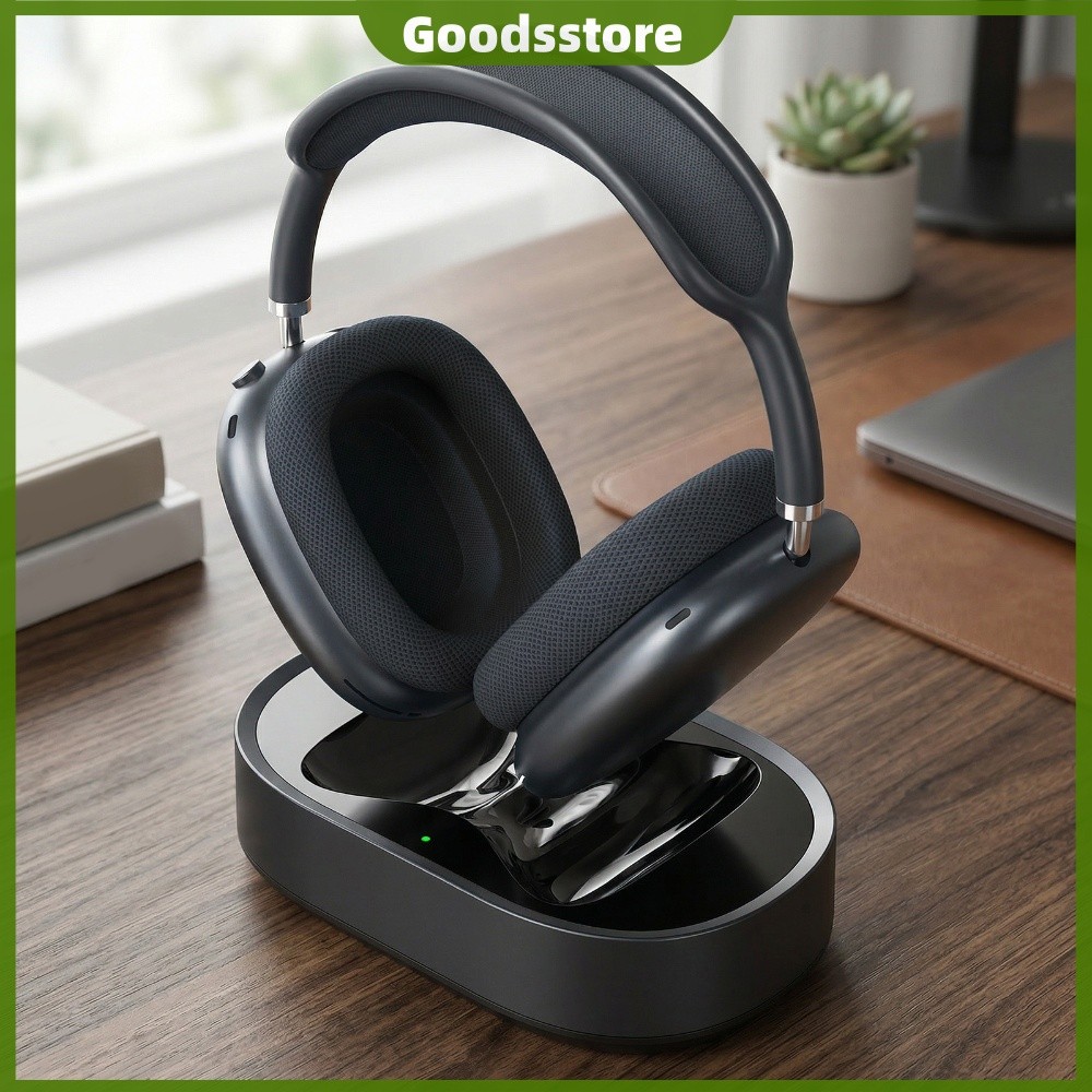 Base De Carregamento Portátil Para Fones De Ouvido AirPods Max USB-C Com Conectores Duplos [Goodsstore.br]