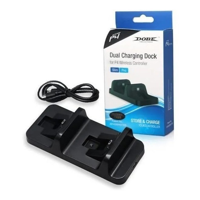 Base Carregador Duplo Dock Charge Controle Ps4