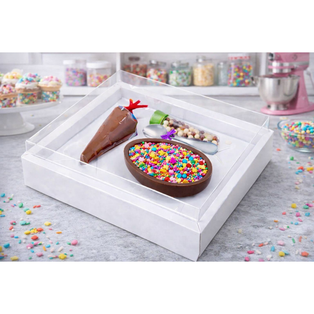 KIT 5~20 Caixa Mini Confeiteiro P para Ovo de Colher 50g Forma BWB Presente