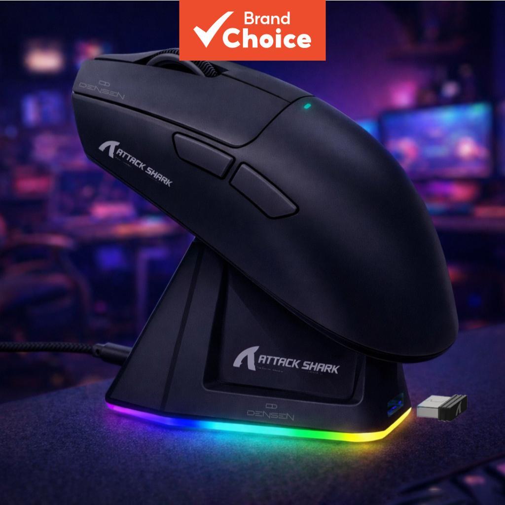 Mouse Gamer ATTACK SHARK X11 com Sensor PAW3311, Tri-Modo Sem Fio, Presente de E-sports para PC e Laptop