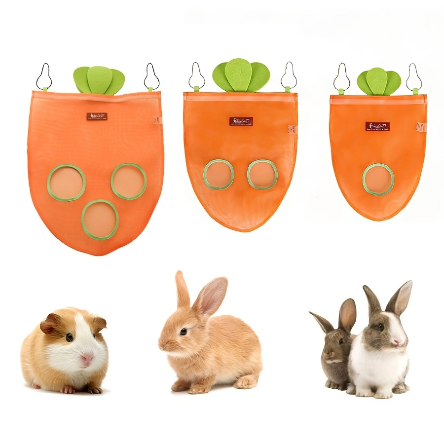 Bolsa de Feno de Malha para Coelhos, Bolsa de Feno de Malha para Porquinhos-da-Índia — Grande Capacidade e Fácil de