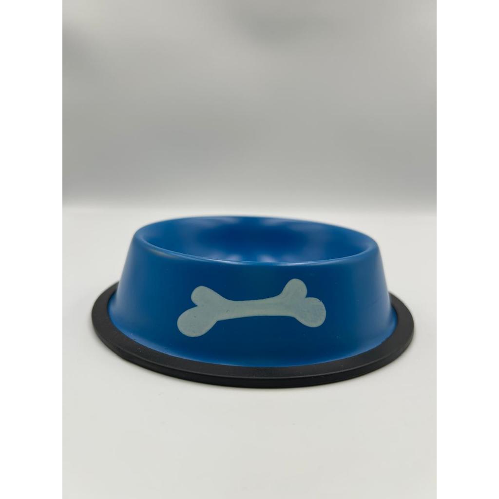 Comedouro/Bebedouro para Pet Cão ou Gato | Azul | 16cm | Capacidade: 150 ml