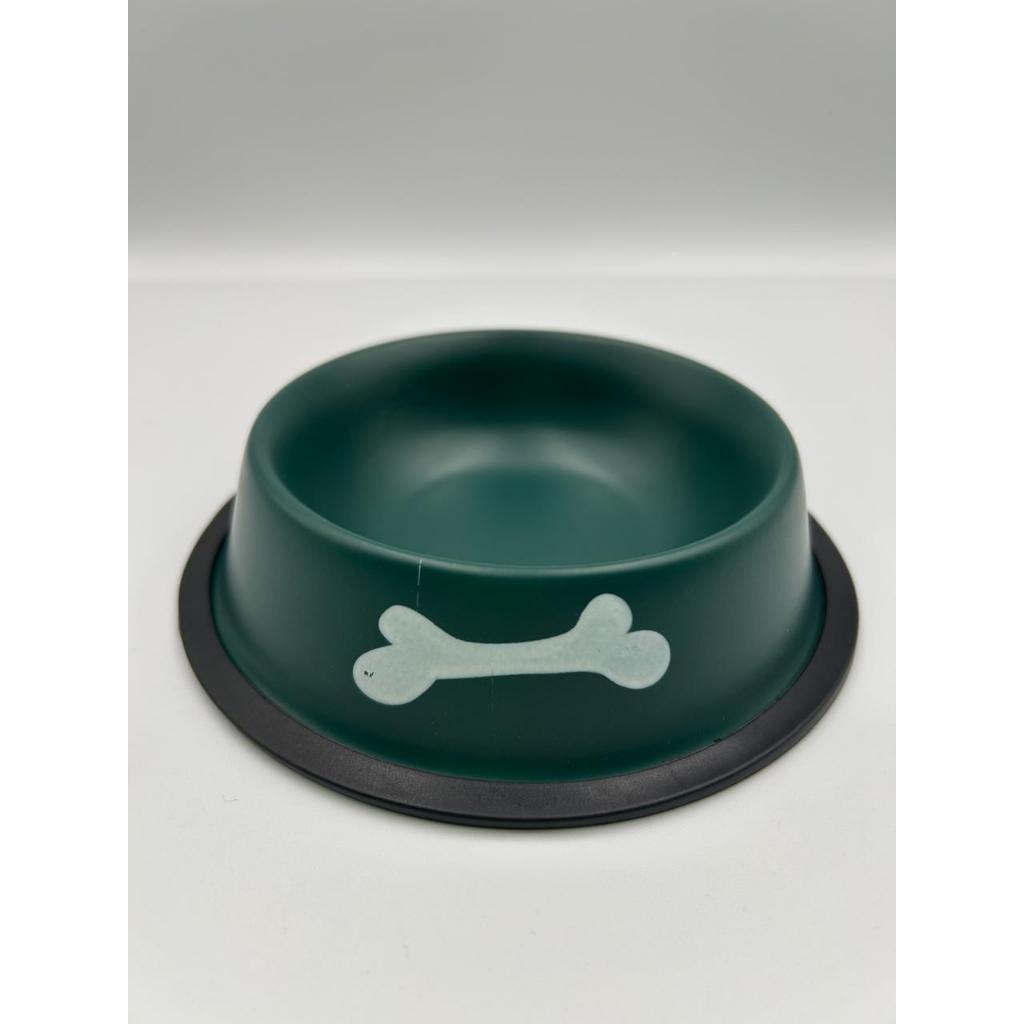 Comedouro/Bebedouro para Pet Cão ou Gato | Verde | 16cm | Capacidade: 150 ml