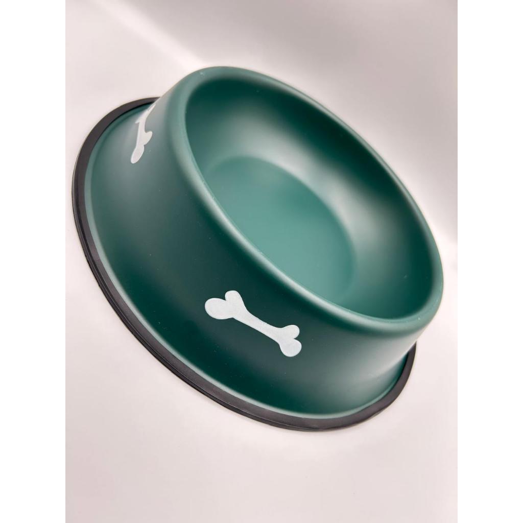 Comedouro/Bebedouro para Pet Cão ou Gato | Verde | 34cm | Capacidade: 1L