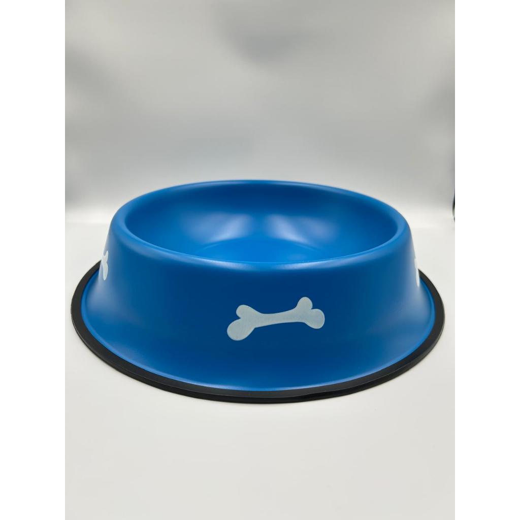Comedouro/Bebedouro para Pet Cão ou Gato | Azul | 34cm | Capacidade: 1L
