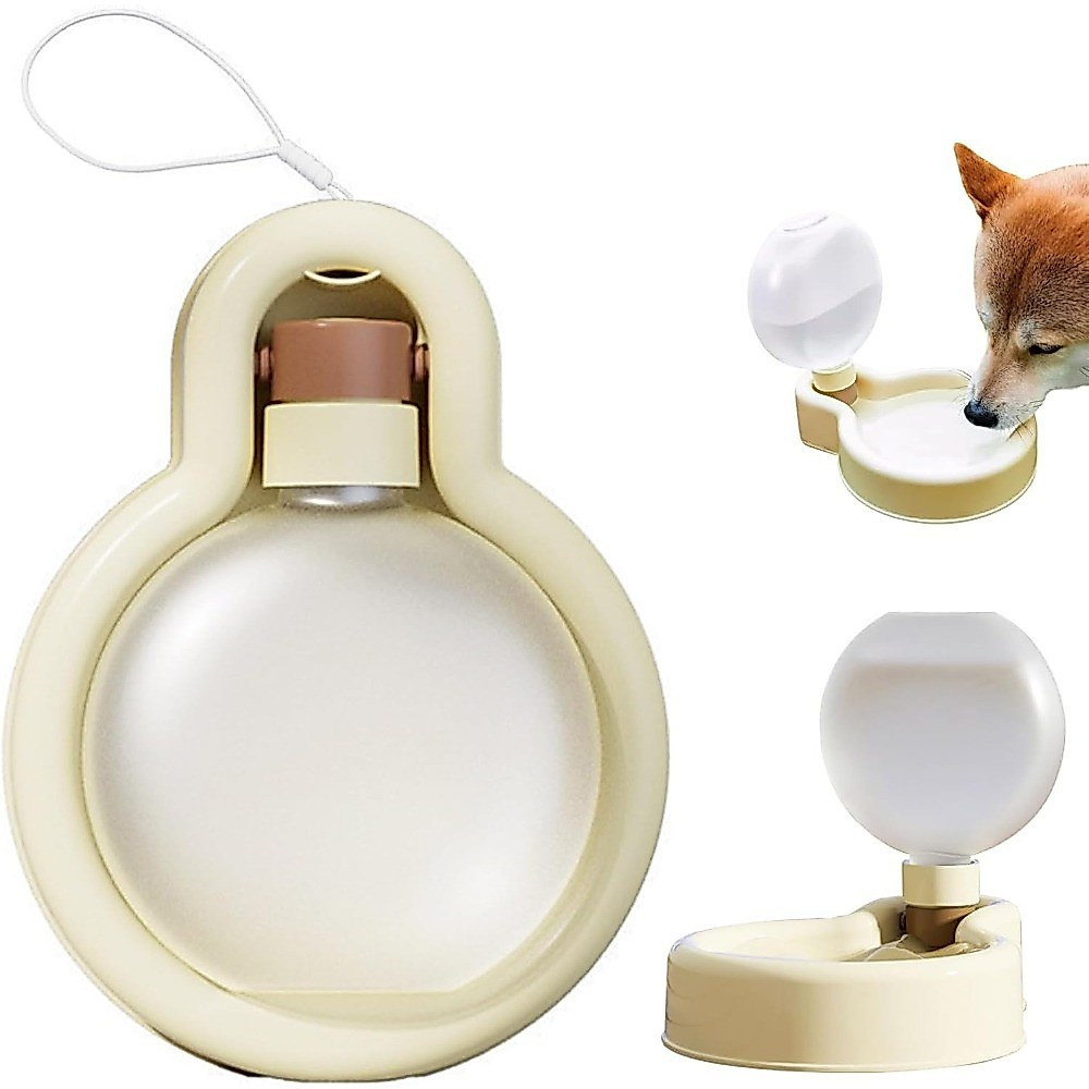 Tigela portátil para água de animais de estimação, design à prova de vazamentos, grande capacidade, conveniente para beb