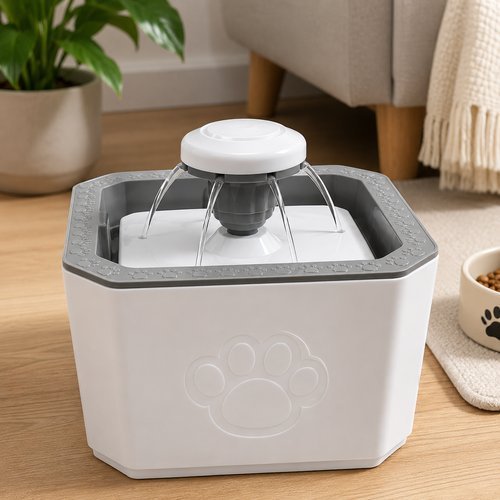 Fonte Bebedouro Automático Pets 3 Modos Capacidade 20cm Design Compacto