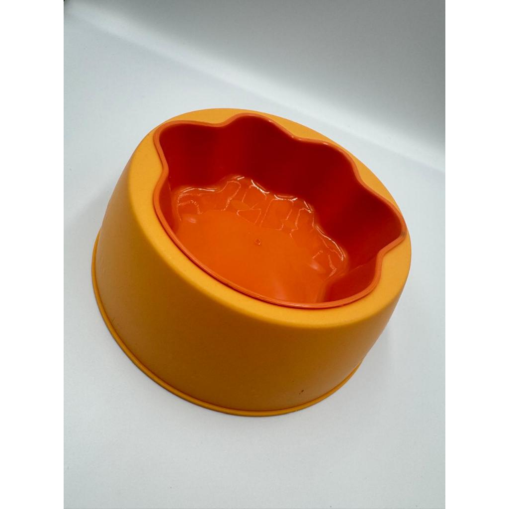 Comedouro/Bebedouro para Pet Cão ou Gato | Amarelo e Laranja | Capacidade: 300 ml