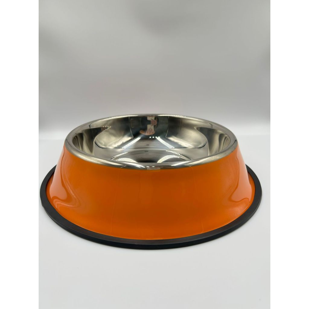 Comedouro/Bebedouro para Pet Cão ou Gato | Laranja | 30cm | Capacidade: 1L