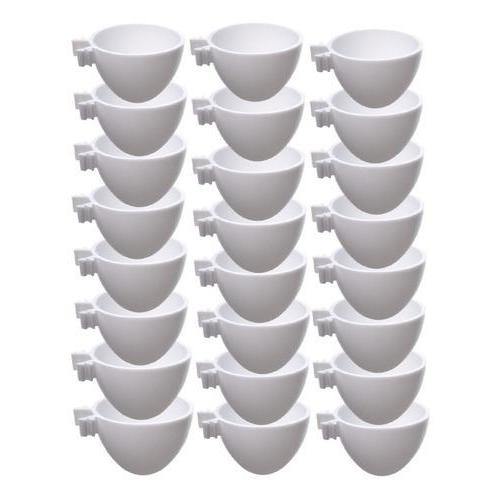 Comedouro para aves Mr Pet Porta ovo com capacidade para 100mL de 24 unidades. MR.PET