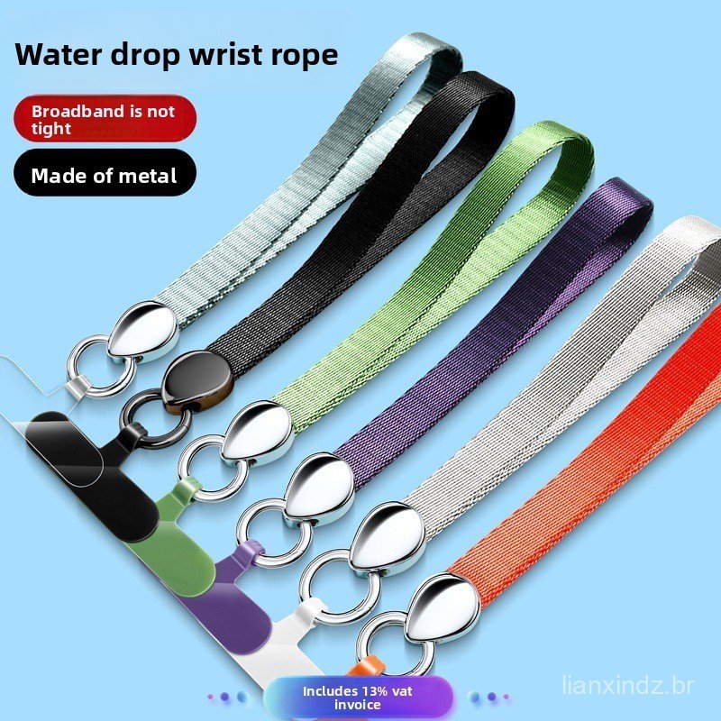 Cordão Para Celular , Alça De Pulso Curta , De Poliéster De Ampla Temperatura Pescoço Universal Com Clipe Anti-Perda