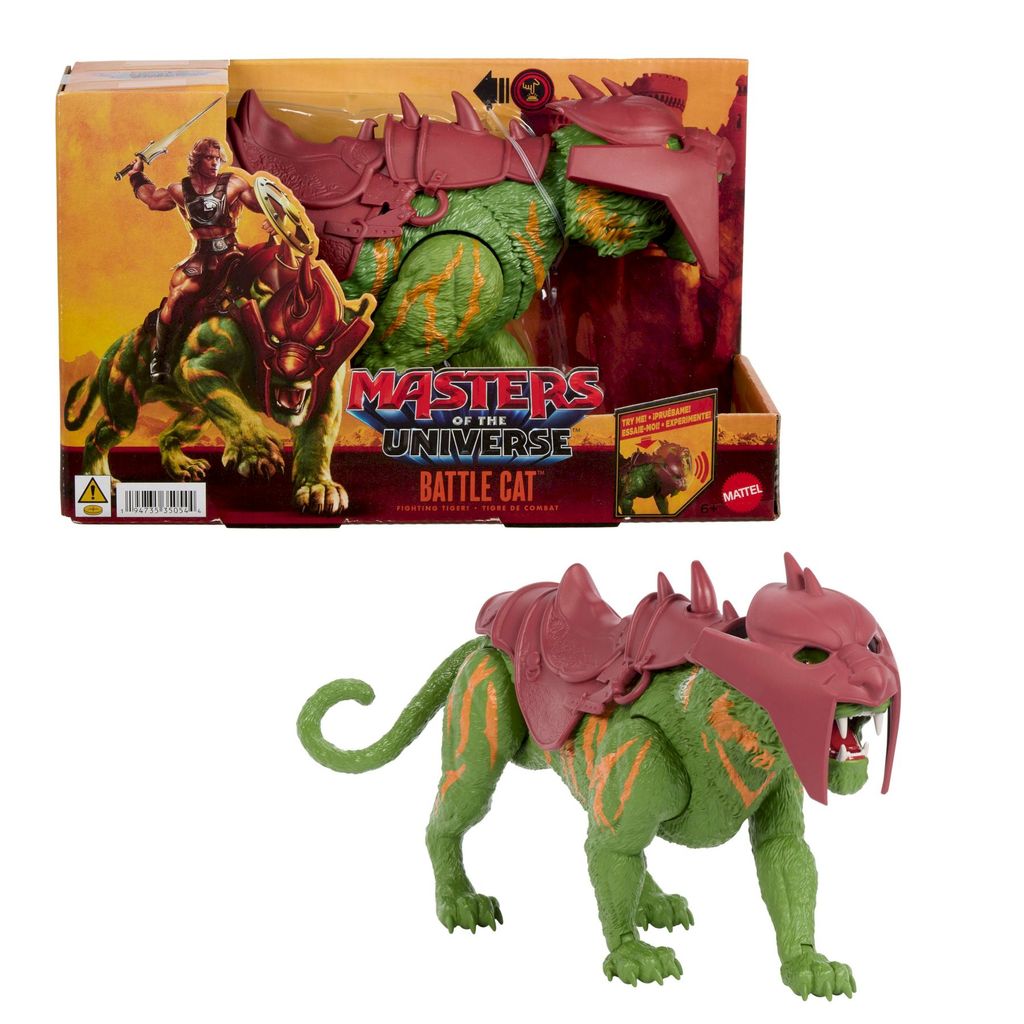 Boneco Gato Guerreiro c/ Som - Battle Cat - Filme Mestres do Universo - Mattel