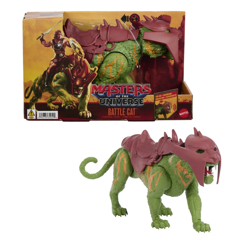 Boneco Battle Cat Masters Of The Universe Mattel JKJ04 MOTU Gato Guerreiro Tigre de Combate