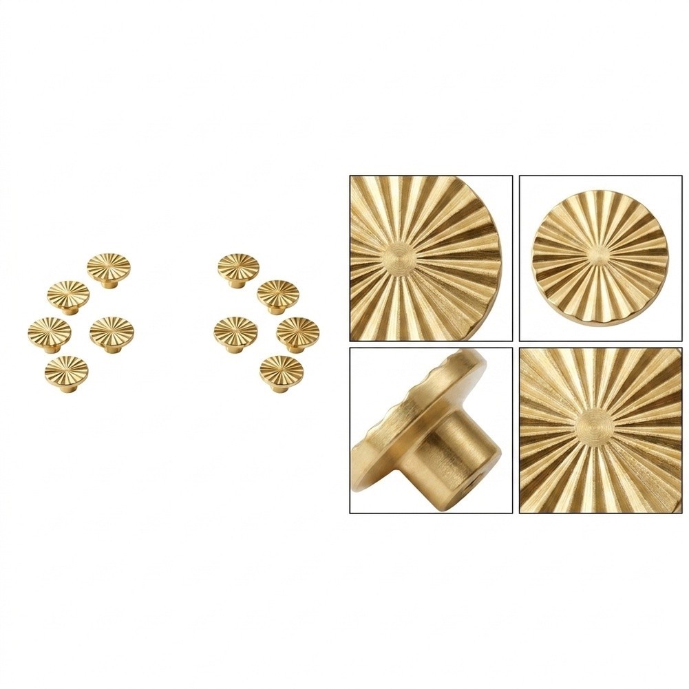 [Clearance]Gold Cabinet Pulls Set 10 pcs Vintage Zinc Alloy for Kitchen Bedroom For Drawers[ARBES]