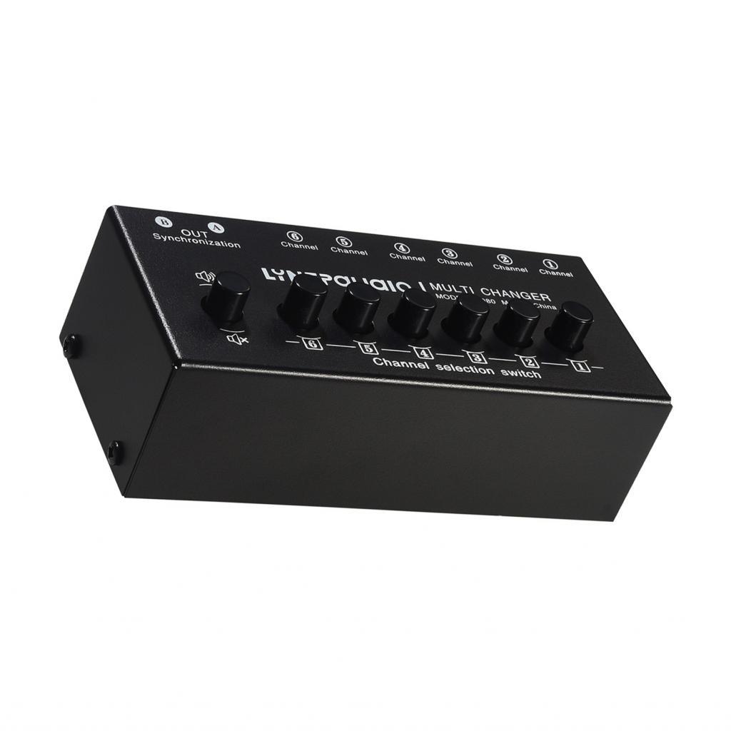 musiclover-BR 6 in 2 Out Sound Switcher Selector Channel Input Output Signal Source Switch for CD Player TV MP3 Phone