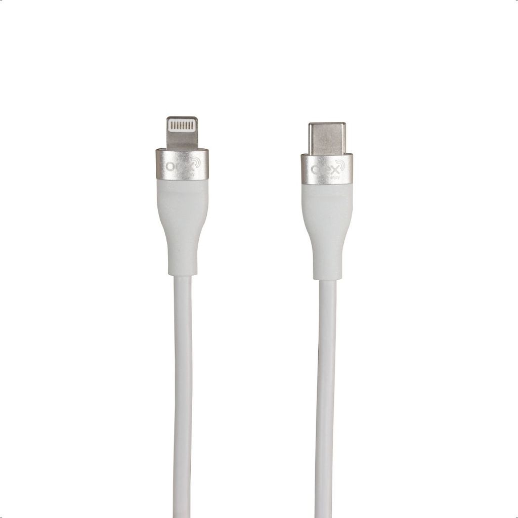 Cabo Carregador Type C Para Lightning Oex 20w Carga Rápida 1 Metro Original Cb900 Branco
