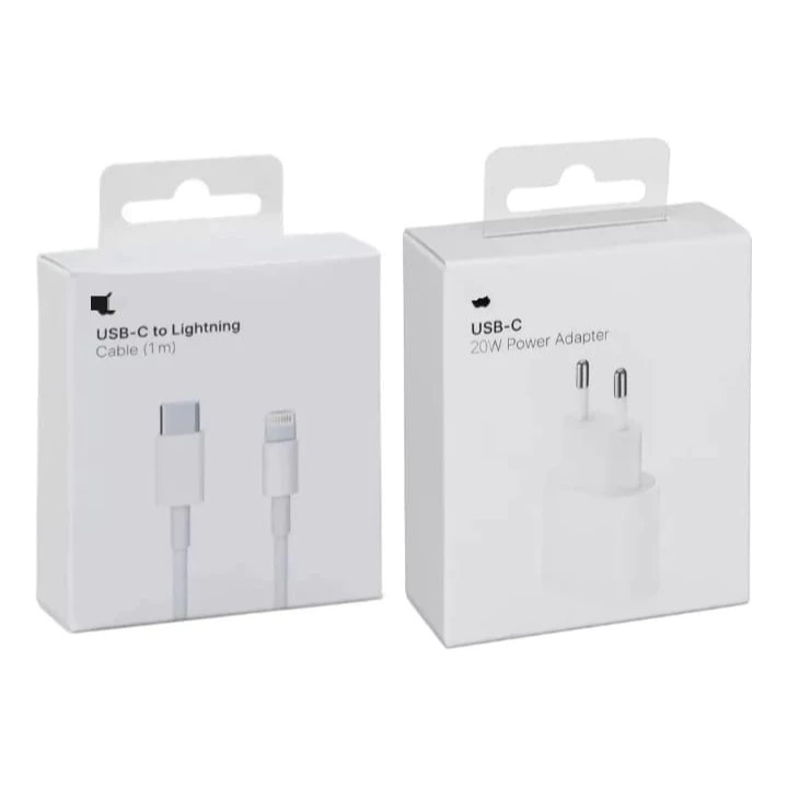 Carregador Lightning 20w Para iPhone 6s 7 8 Plus 11 12 13 14 Pro Max Cabo De 1 Metro Carregamento Turbo Rápido