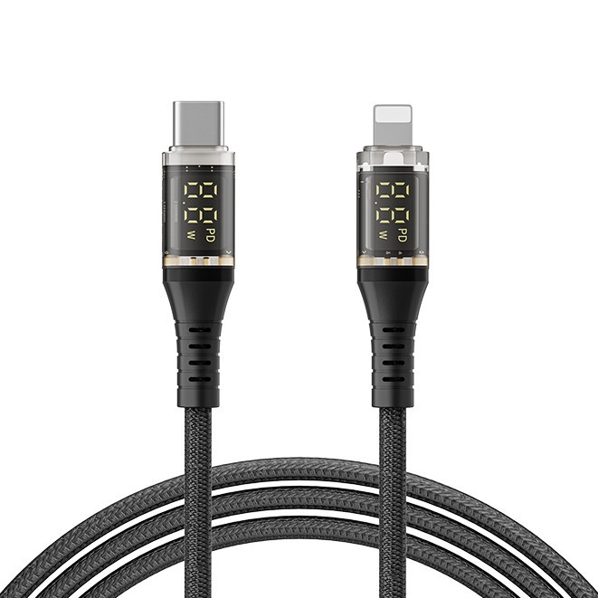 Novo Cabo de carregamento rápido Inova para iPhone de 1,2 metros C-Lightning 20W com display de carregamento