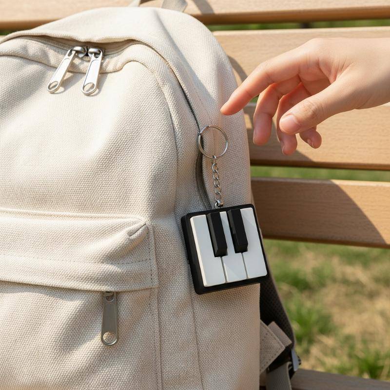 [HENGHOME] Chaveiro De Teclado De Piano Mini Brinquedo Fofo Para Alívio Do Estresse Sensorial Tamanho Poeta Lembrancinha