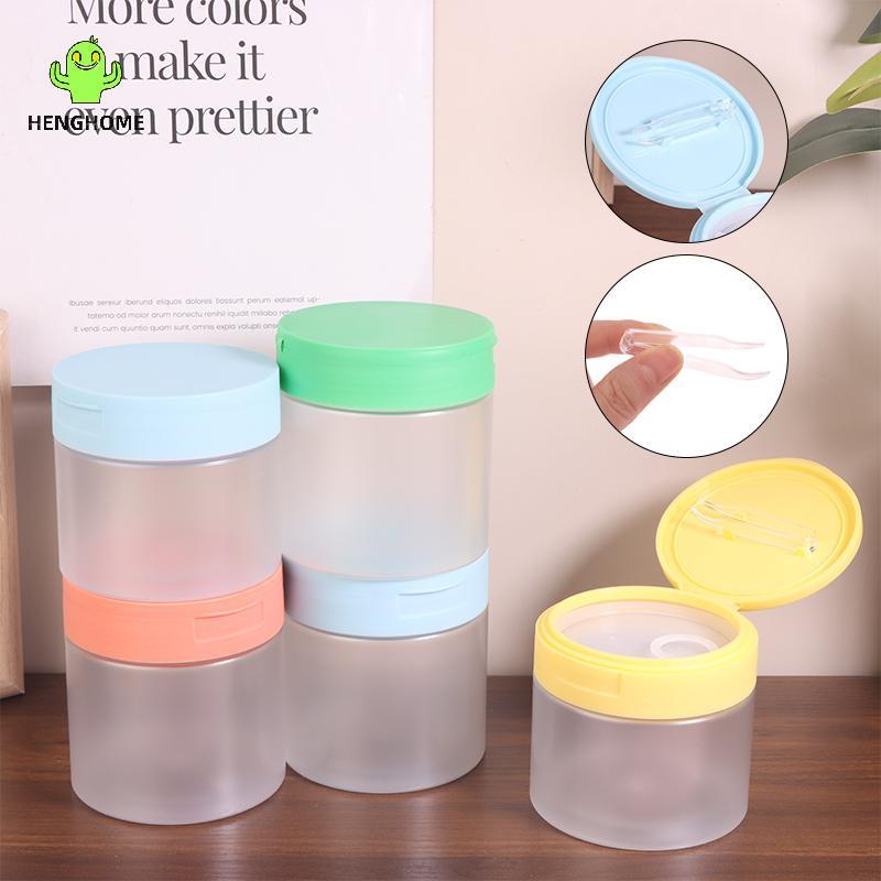 HENGHOME 1 Pçs 250/300/350ml Removedor De Maquiagem Algodão Creme Jar Tampa Loção Corporal Esfrega Recipiente Cosmético