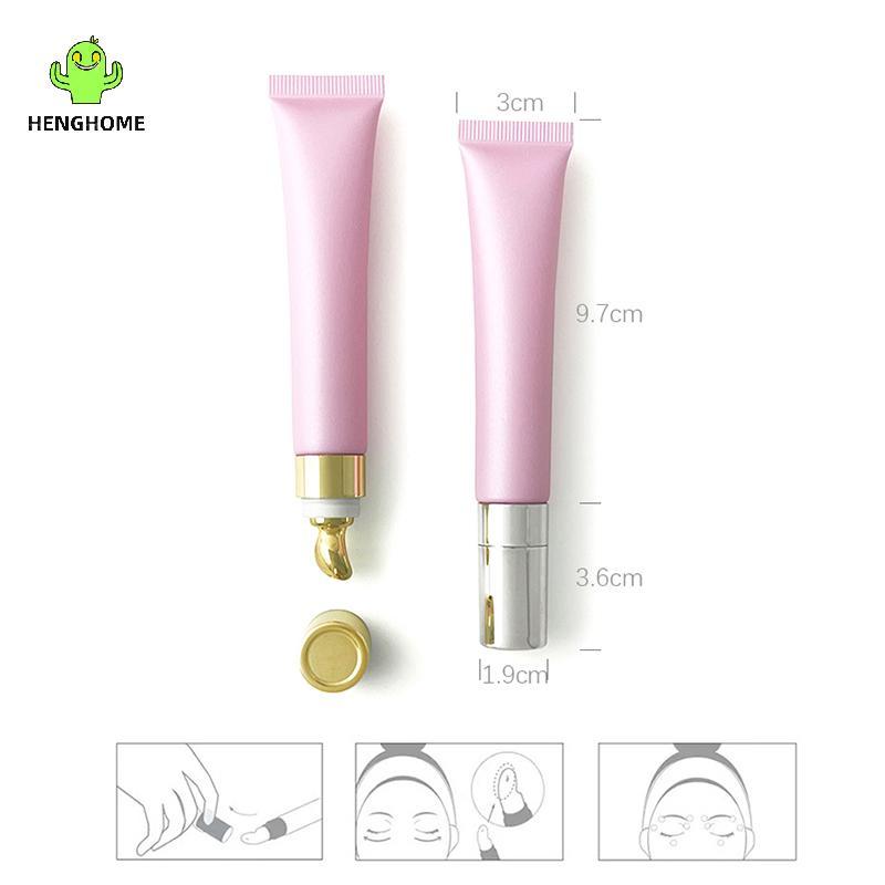 HENGHOME 20ml Tubos Macios Garrafa De Vácuo Recipientes De Brilho Labial Viagem Maquiagem Vazio Creme Para Os Olhos Reca