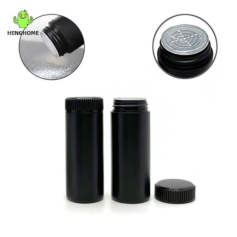 HENGHOME 1 Peça 60/100ml Garrafa De Pó De Talco Recarregável Dispensador Cosmético Recipiente Plástico Potes Vazios Garr
