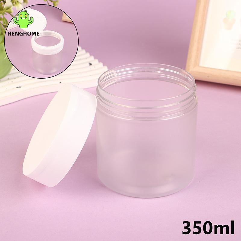 HENGHOME 1 Pçs 350ml Cor Aleatória Creme Jar Tampa Loção Corporal Esfrega Máscara De Cabelo Recipiente Cosmético Viagem