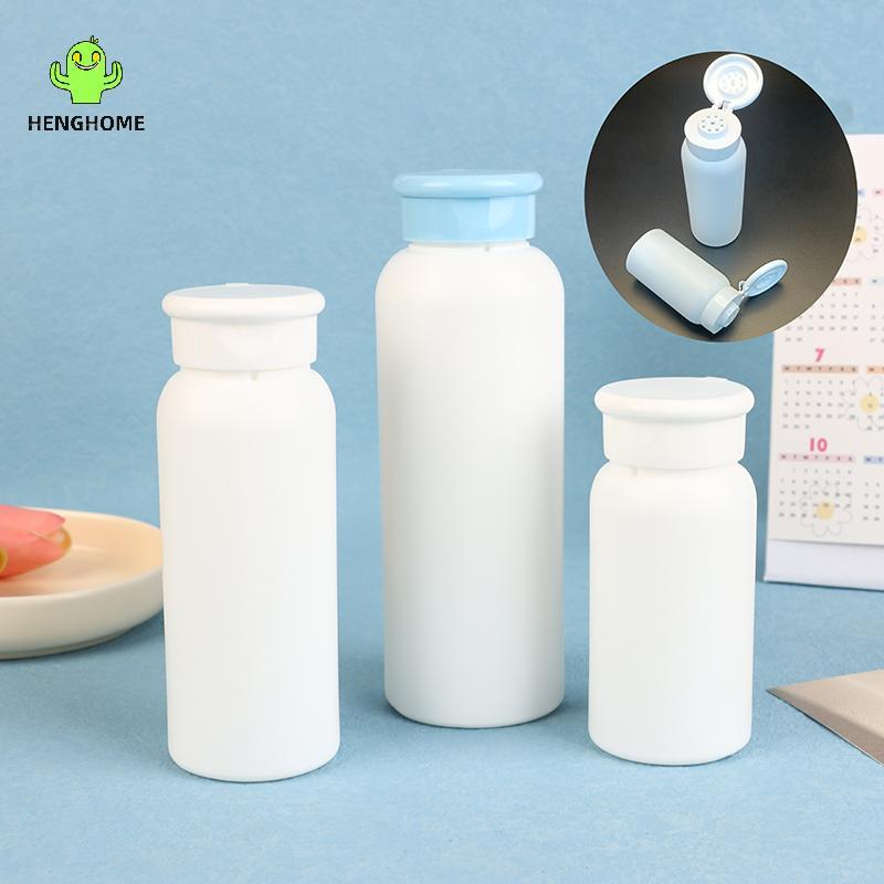 HENGHOME 1 Peça 30/50/100/150g Garrafa De Pó De Talco Recarregável Dispensador Cosmético Recipiente Plástico Potes Vazio
