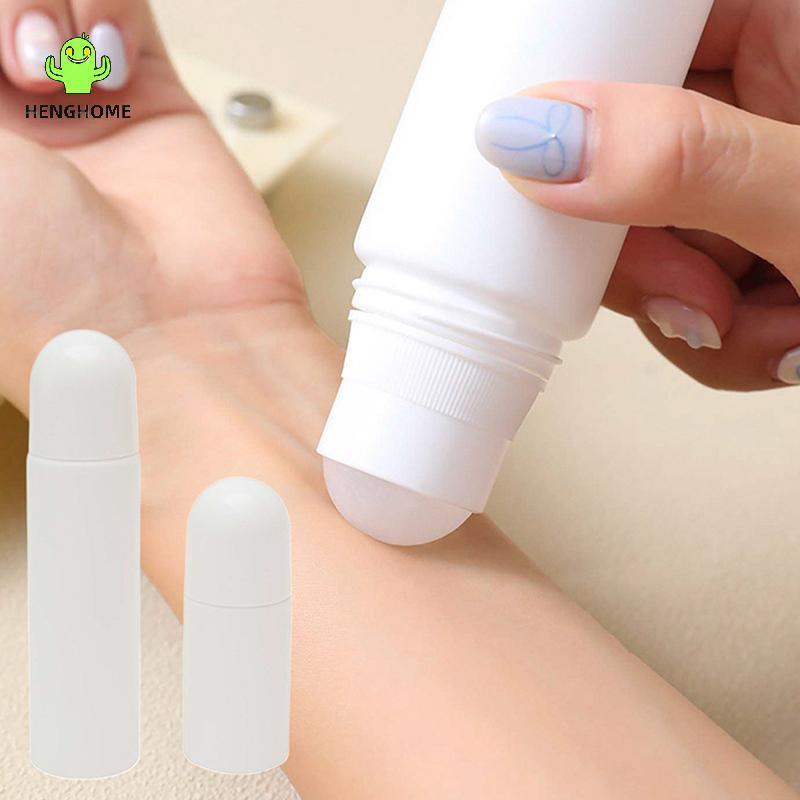 HENGHOME 50/100ML Bola De Rolo De Plástico Branco Sub-Engarrafamento Recipiente De Névoa Garrafa Recarregável De Viagem