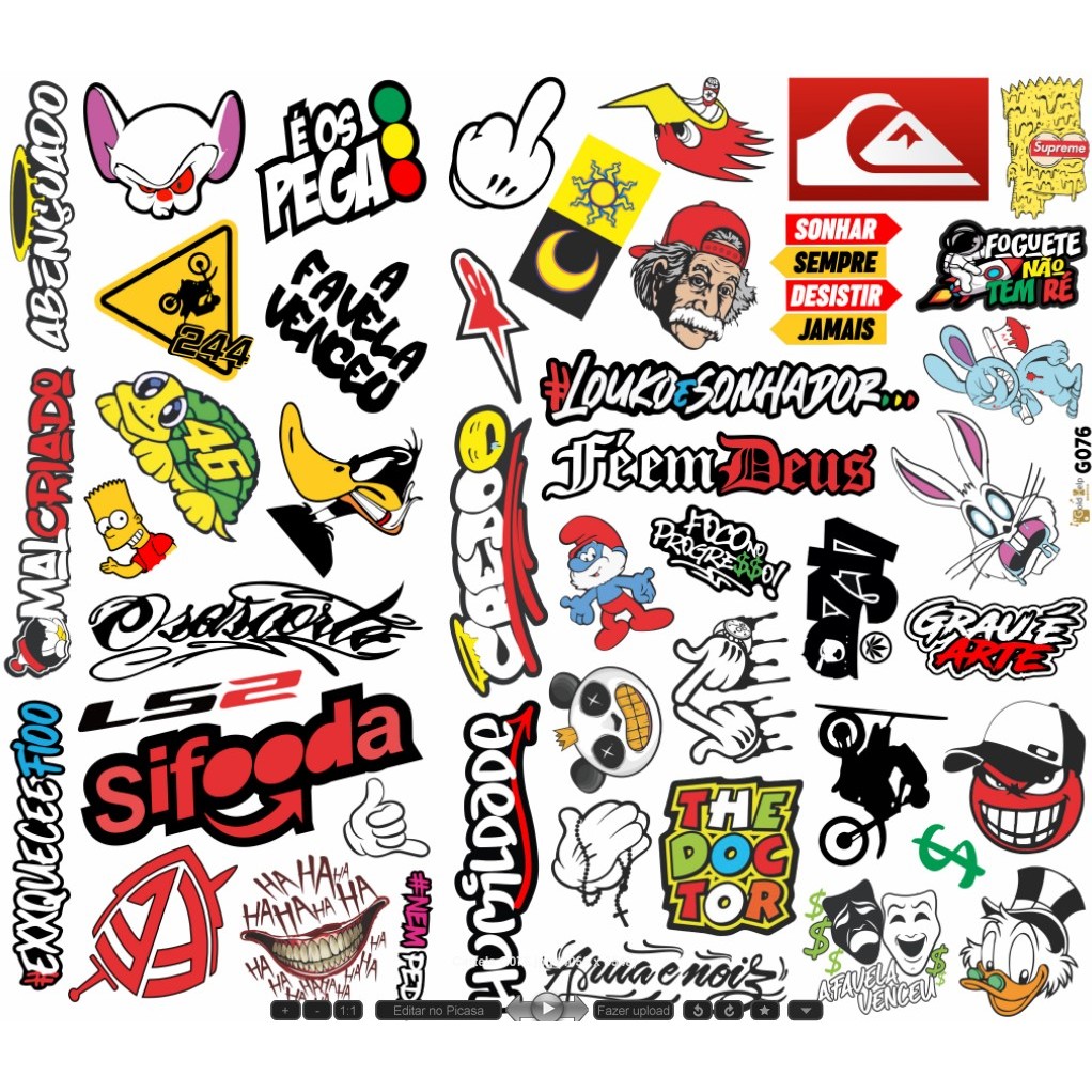 Super Cartela de Adesivos:  Carro - Moto - Caminhão - Bicicleta - Caderno - Alta Resolução