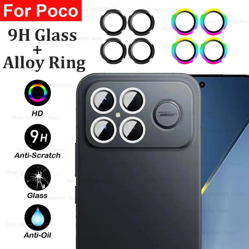Para Xiaomi Poco M8 F8 Ultra Pro C85 4G Anel De Lente De Câmera De Liga De Alumínio M8Pro F8Ultra F8Pro Telefone Vidro T