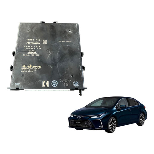 Modulo Smart Key Toyota Corolla Xei 2.0 2020 2021 2022 2023 Preto