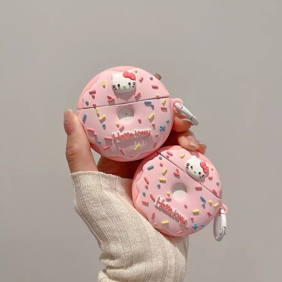 2026 novo estilo bonito KT Donut adequado para airpods pro2 Apple 5th geração Silicone fone de ouvido caso airpods3 fone