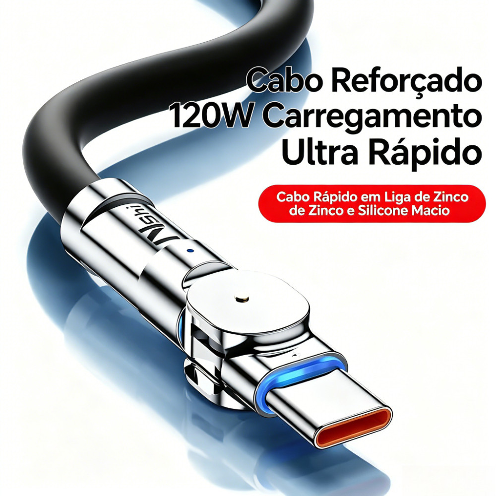 Cabo De Dados De Extremidade Única 240W De Carregamento Rápido Tipo C Micro USB iOS Porta Lightning 240W 1M Carregador A