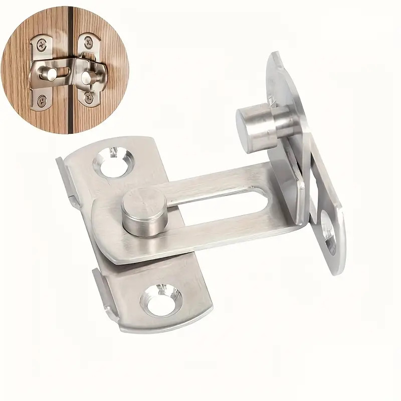 Trava De Aço Inoxidável Trava De Porta Deslizante Anti-roubo Fechadura De Porta Com Ferrolho De Ângulo Reto De 90 ° Vend