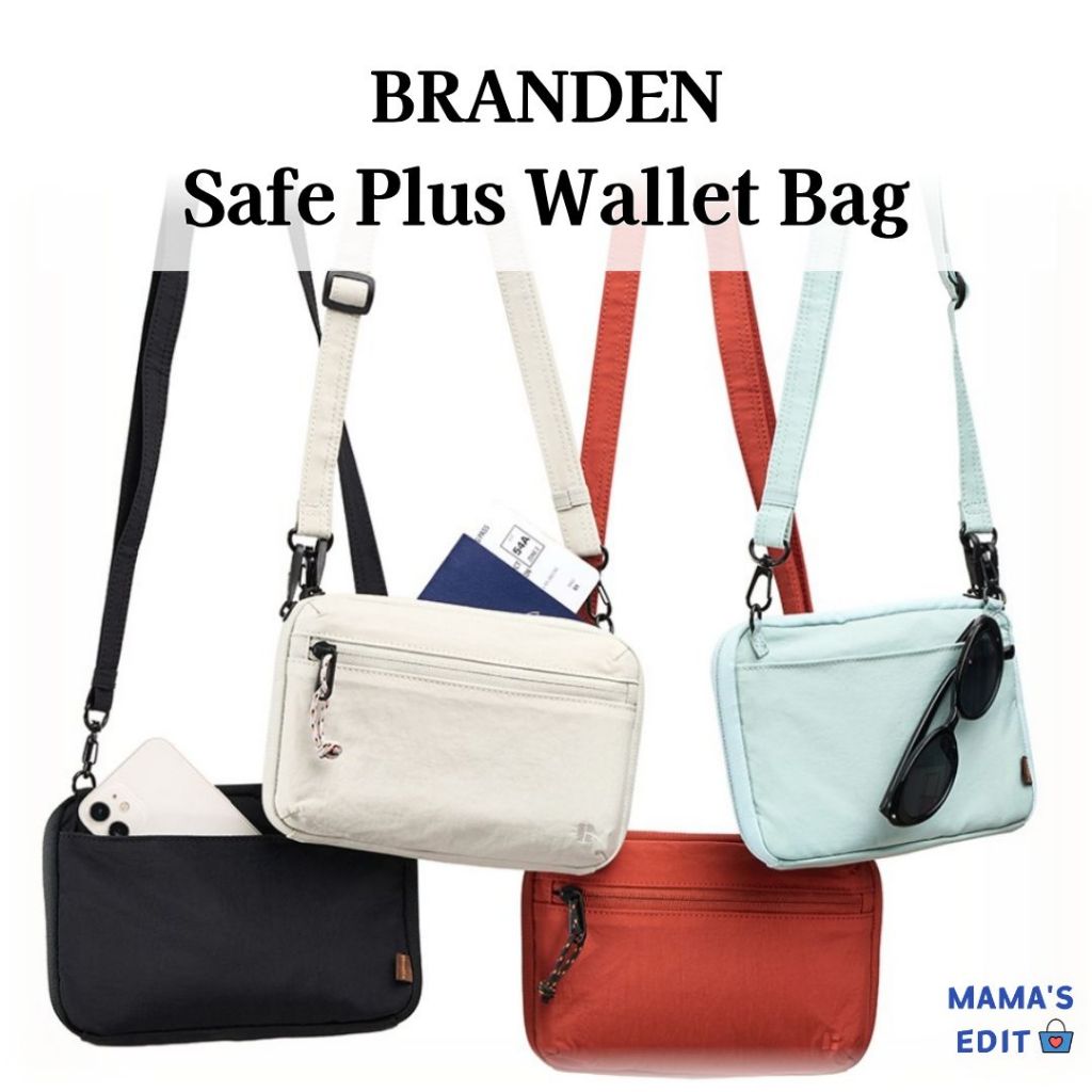 [Marcan] Safe Plus RFID Anti-Roubo Carteira De Viagem Bolsa Crossbody Para Passaporte | Tipo Essencial Uso Diário E