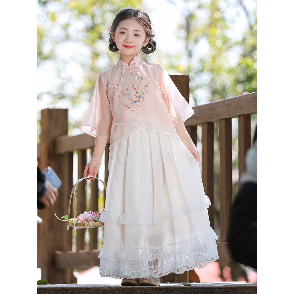 Meninas estilo antigo Super imortal Hanfu vestido de princesa 2026 novo estilo infantil chinês Eclectic Ming feito Tang