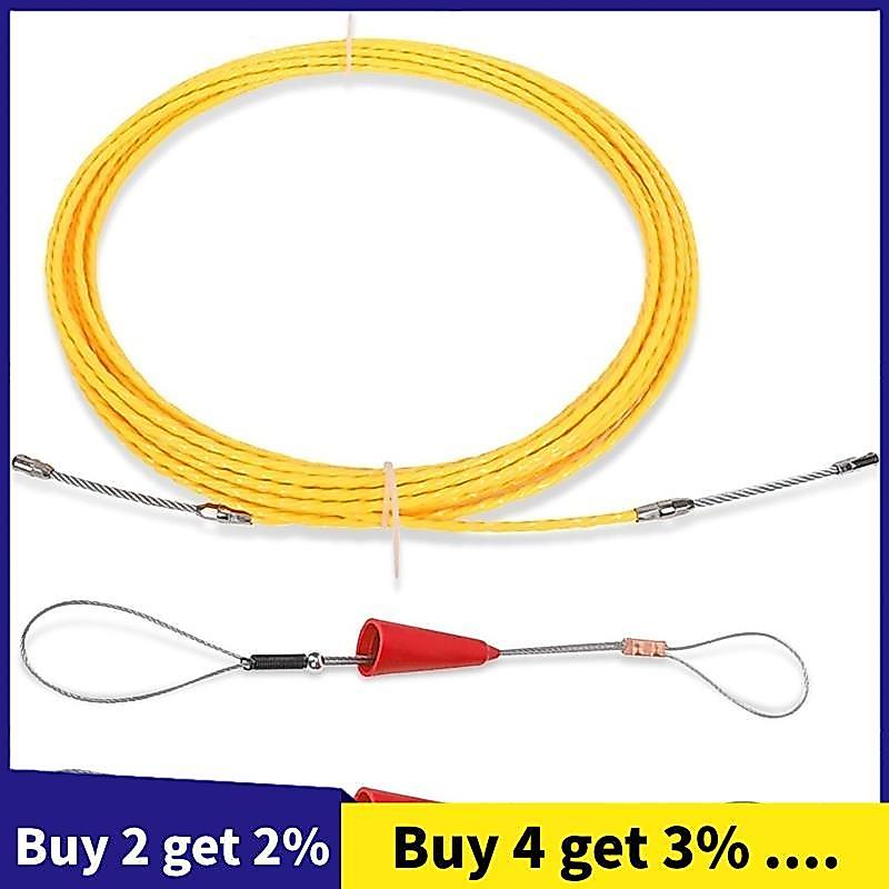 Fita Elétrica Retrátil De Peixe 10M 3.0mm , De Fio , Extrator Cobra Para De Corrida Através Da Parede